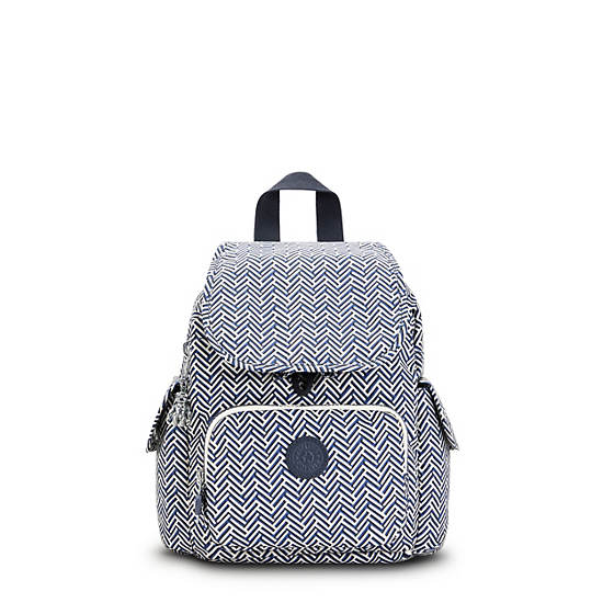 Kipling City Pack Mini Printed Rugzak Wit | BE 1494SG